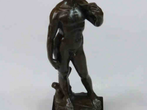 Bronze Figure of 'David', 38cm high