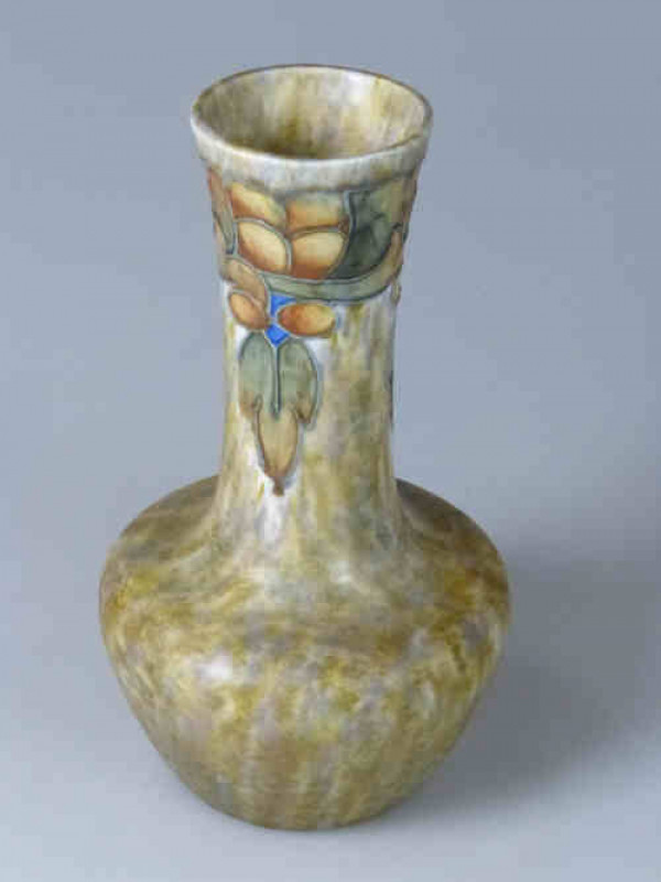 Cranston Pottery Vase with floral decoration, 27cm high