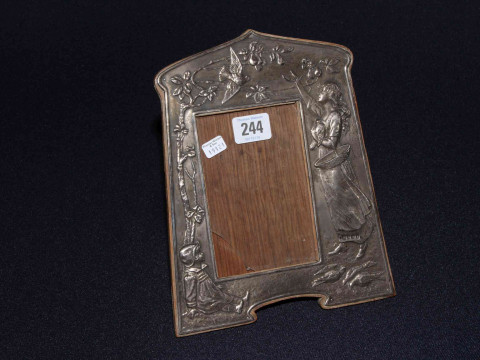 Edwardian silver photograph frame, Charles S. Green & Co, Birmingham 1906,...