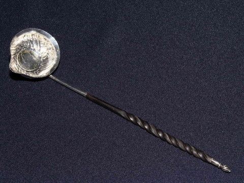 Toddy ladle, with twisted baline handle