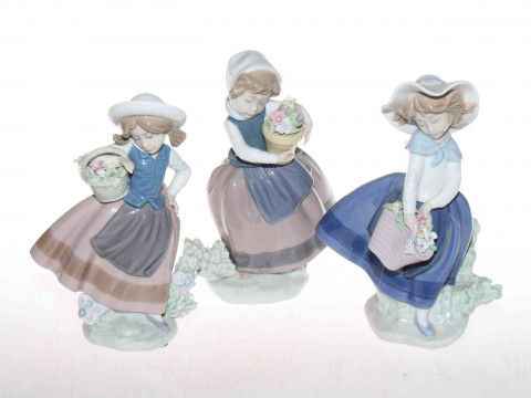 Three Lladro figures