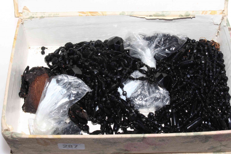 Box of bead jewellery