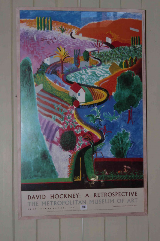 David Hockney exhibition poster, Metropolitan Museum of Art