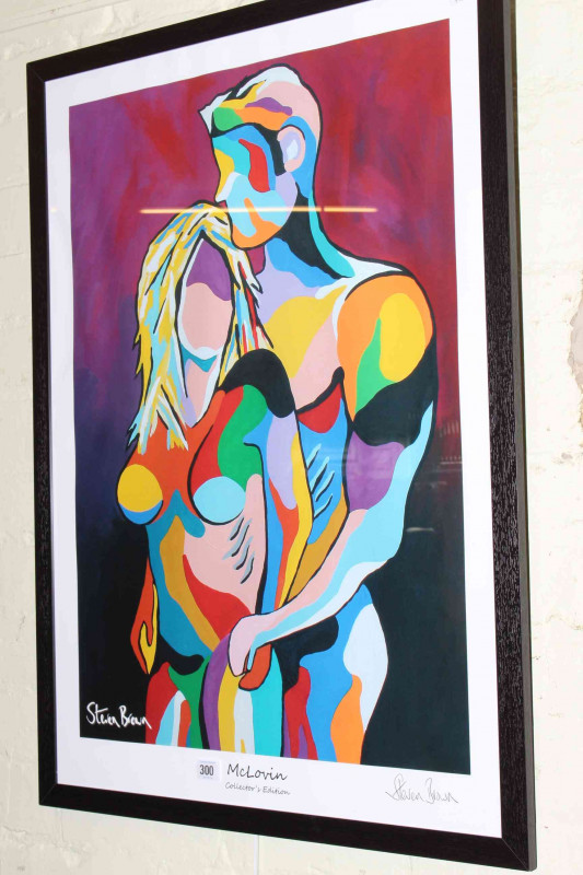 Steven Brown McLovin, collectors edition print, framed