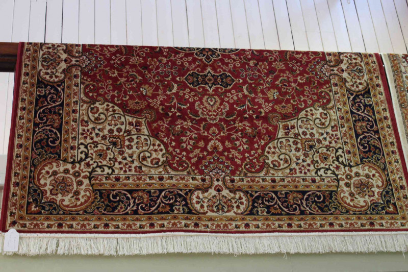 Red ground Keshan carpet 2.30 by 1.60