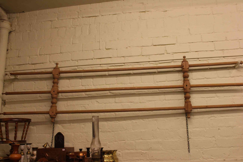 Vintage pitch pine kitchen airer