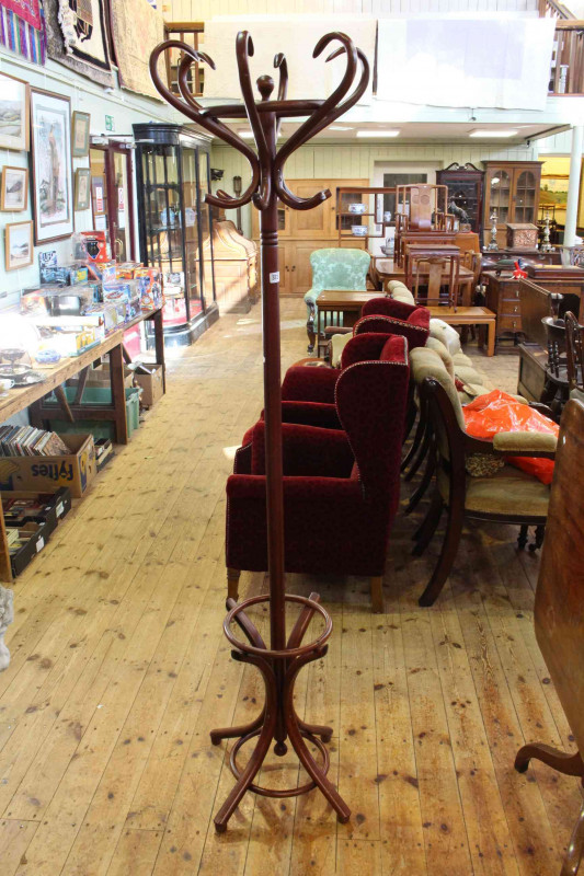 Bentwood hat and coat stand