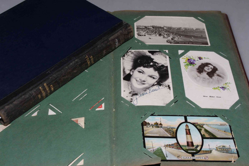 Jones (Rodwell), The Geography of London River; and a postcard album (2)