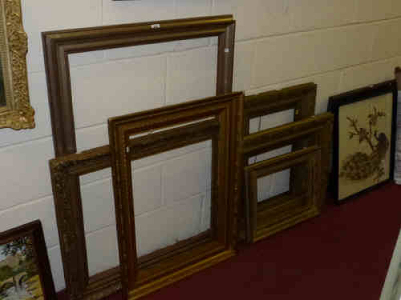 Six Gilt Picture Frames