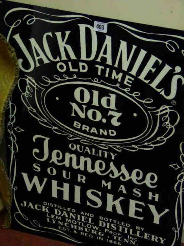 Enamel Sign 'Jack Daniels'