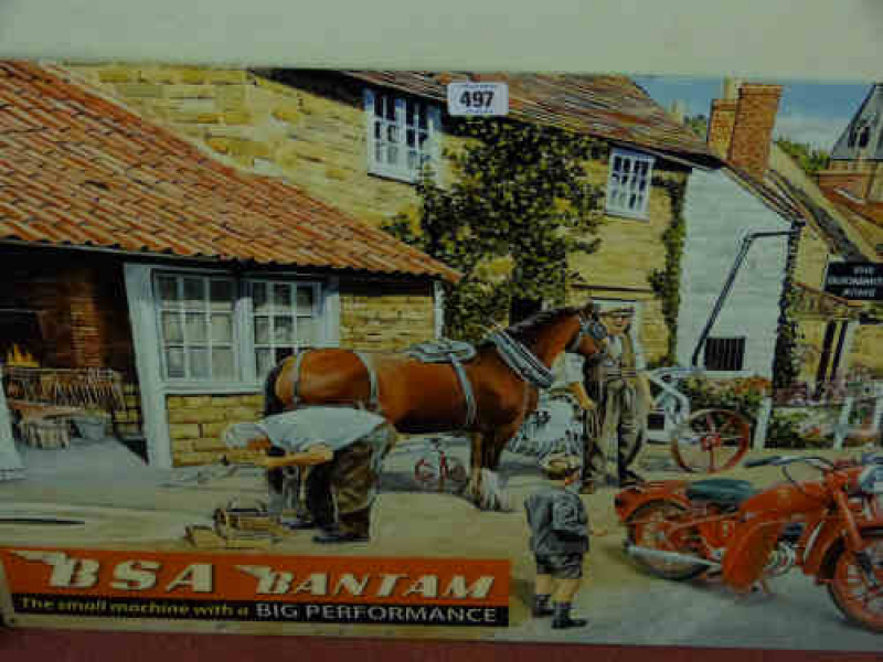 Enamel Sign 'BSA Bantam'