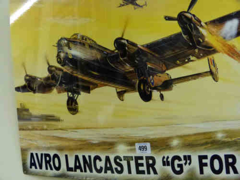 Enamel Sign 'Auro Lancaster 'G' For George'