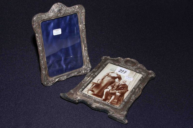 Two silver mounted photograph frames