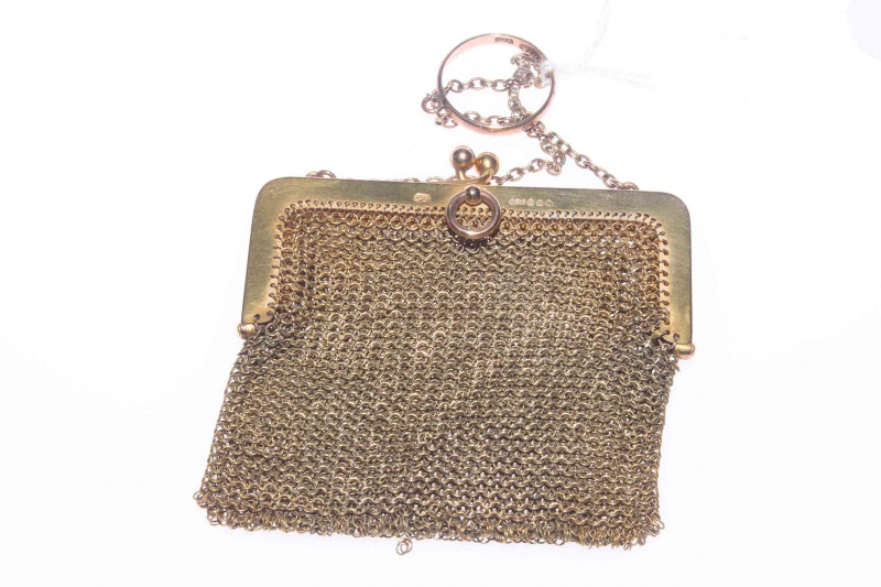 9 carat Gold Mesh Purse