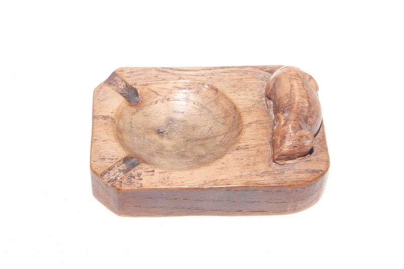 Mouseman ashtray, 10cm
