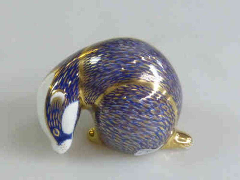 Royal Crown Derby Paperweight 'Badger'