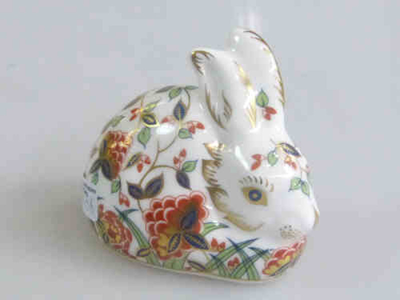Royal Crown Derby Paperweight 'Meadow Rabbit' Boxed