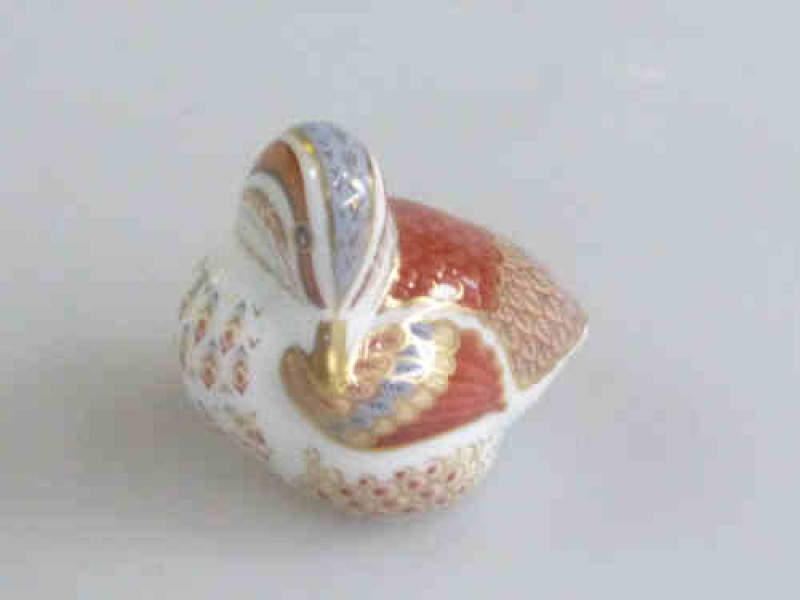 Royal Crown Derby Paperweight 'Teal Duckling' Boxed