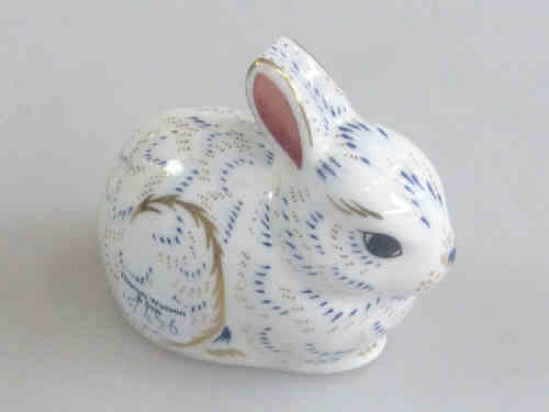 Royal Crown Derby Paperweight 'Bunny' Boxed