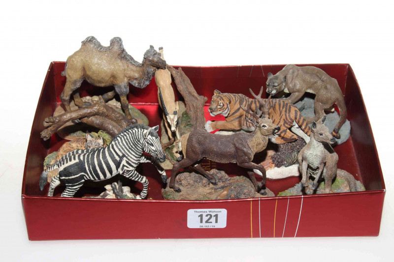 The Franklin Mint Wildlife Preservation Trust sculptures (8)