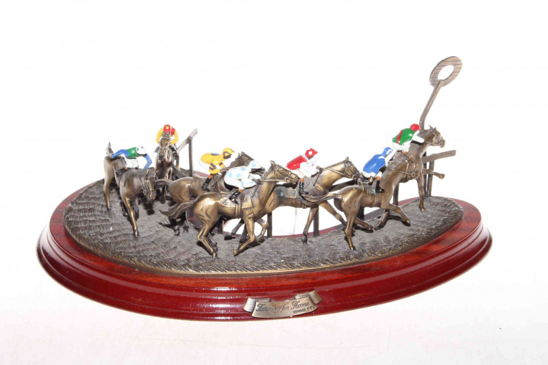 Cast metal sculpture 'Turning for Home' no. 930, 33cm