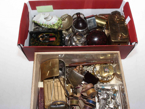 Two boxes of collectables