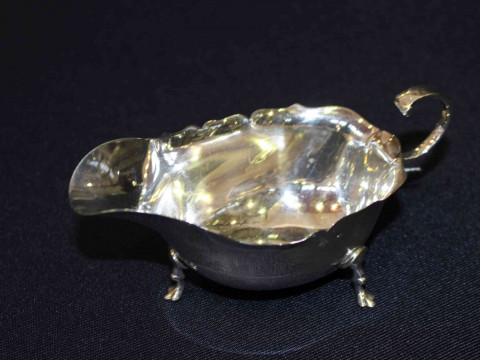 Silver sauce boat, Birmingham 1961