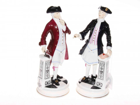 Pair Michael Sutty limited edition figures, The Almoner and The Master