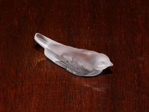 Small boxed Lalique bird
