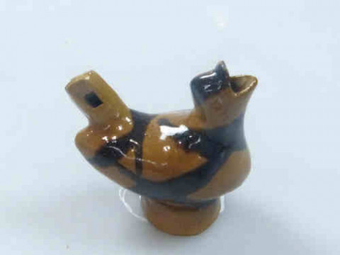 Antique Yorkshire Pottery Hen Whistle