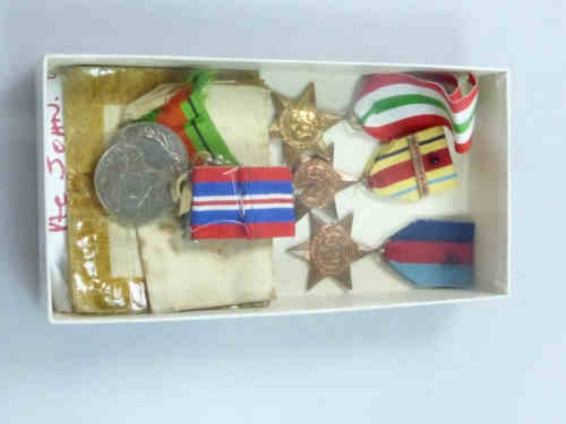 Box with WWII Medals