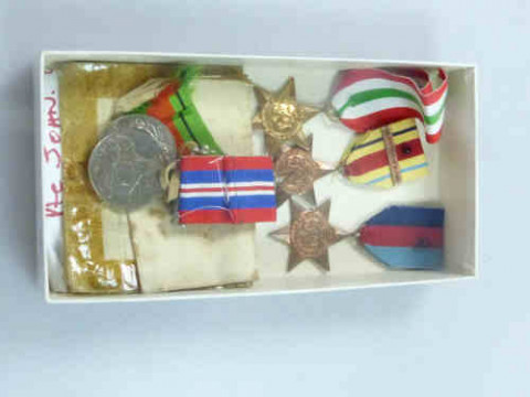 Box with WWII Medals