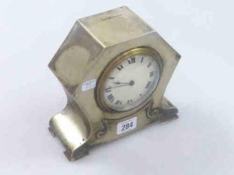 Silver Plated Mantle Clock