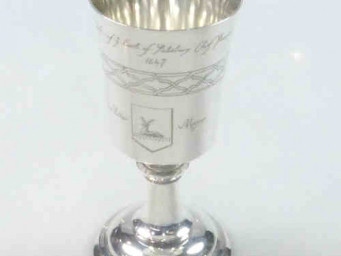 Silver Chalice, Garrard & Company, London 1972, Numbered 528, A Reproduction...