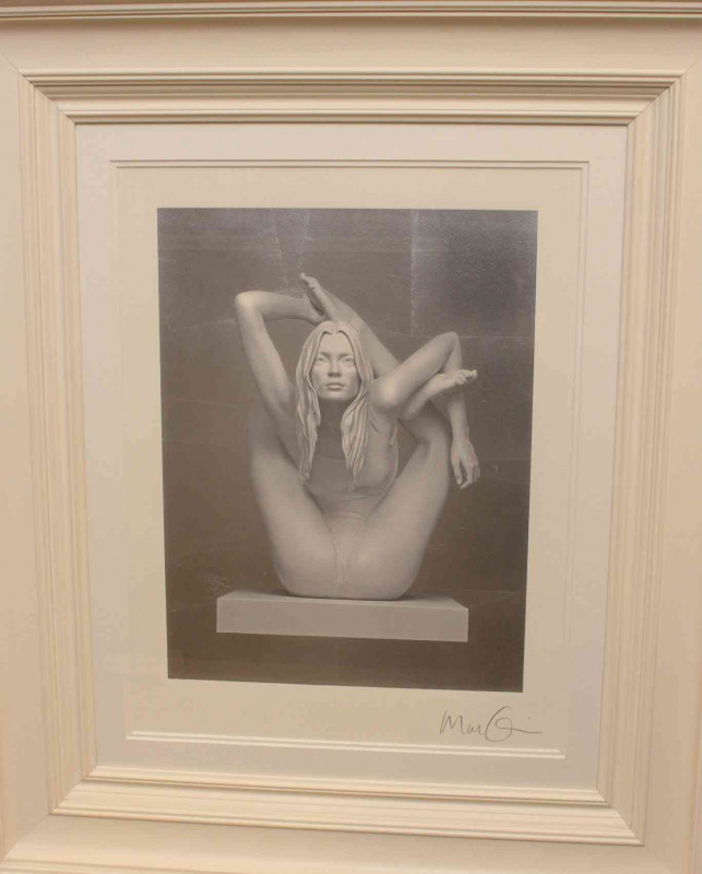 Marc Quinn (British living artist, b. London 1964), 'Sphinx (silver), 2017', signed lower right, silkscreen print, limited edition of 150, framed under glass, overall 113cm by 87cm. PLEASE NOTE THIS LOT IS SUBJECT TO ARR.