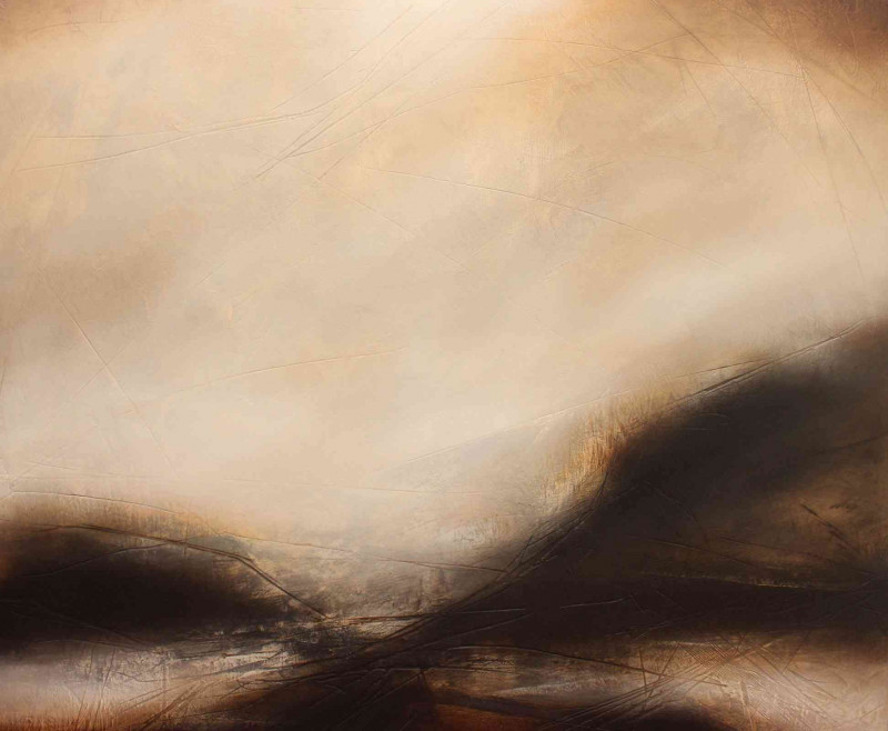 Paul Denham (British living artist, b. 1977), 'Bracken Hills', signed verso, acrylic, framed, overall 110cm by 125cm.