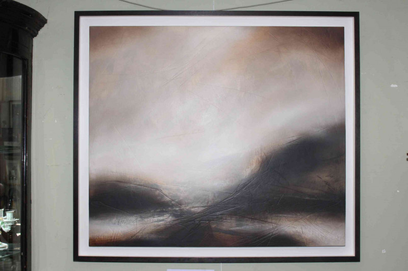 Paul Denham (British living artist, b. 1977), 'Bracken Hills', signed verso, acrylic, framed, overall 110cm by 125cm.