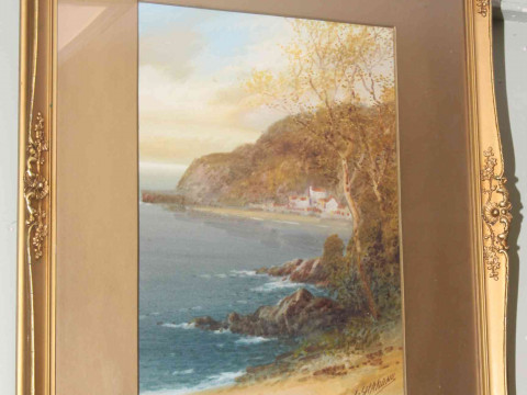 John Shapland (1865-1929), Babbacombe, Torquay, watercolour, signed lower...