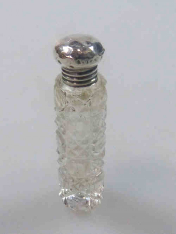 Edwardian Silver Topped Scent Flask