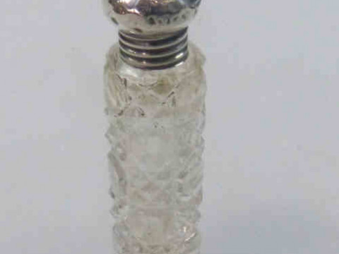 Edwardian Silver Topped Scent Flask