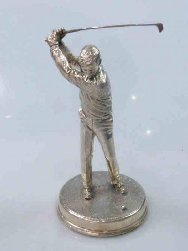 Silver Figure of a Golfer, Hallmarked