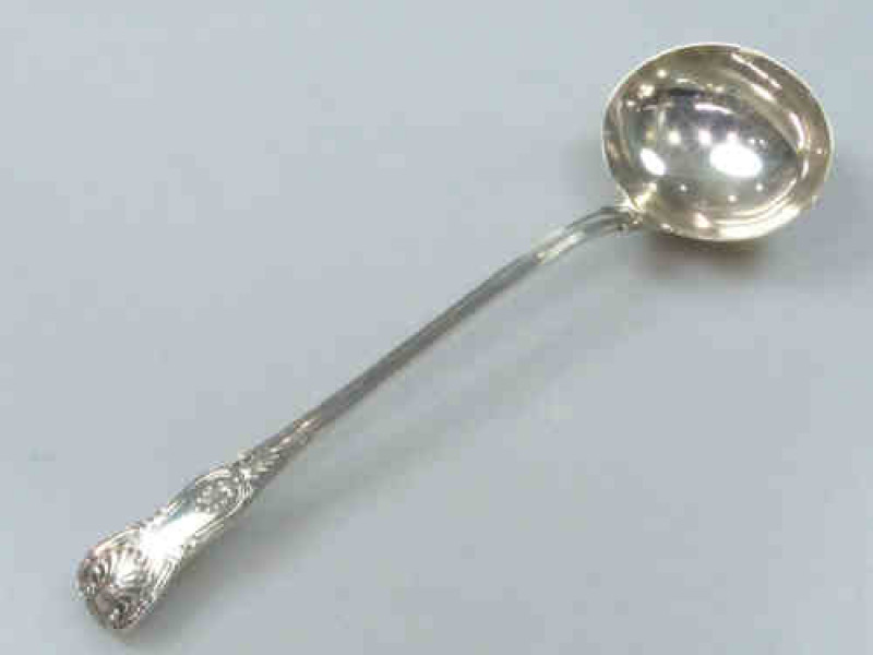 Early Victorian Silver Ladle, Mary Chawner, London 1837, Kings Pattern, 9.4 Troy ozs