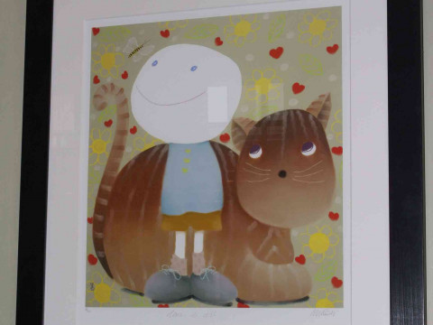 Mackenzie Thorpe, Love is All, limited edition print, signed, titled and...