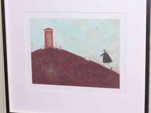 Sam Toft, Little Phone Box on the Hill, limited edition print, signed,...