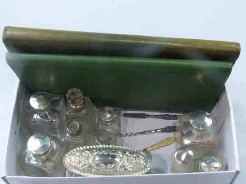 Silver Topped Jars etc