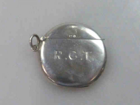 Late Victorian Silver Vesta, Birmingham 1896