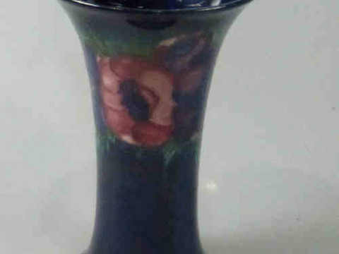 Moorcroft Pottery Vase of Trumpet Shape, Tube Lined and Hand Painted with...
