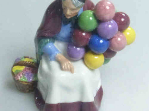 Royal Doulton Figure 'The Old Balloon Seller' HN3737 Signed by Michael...