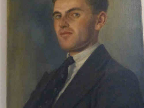 Fred Trewin 1935, Portrait of a Gentleman, oil painting on canvas, 53cm...