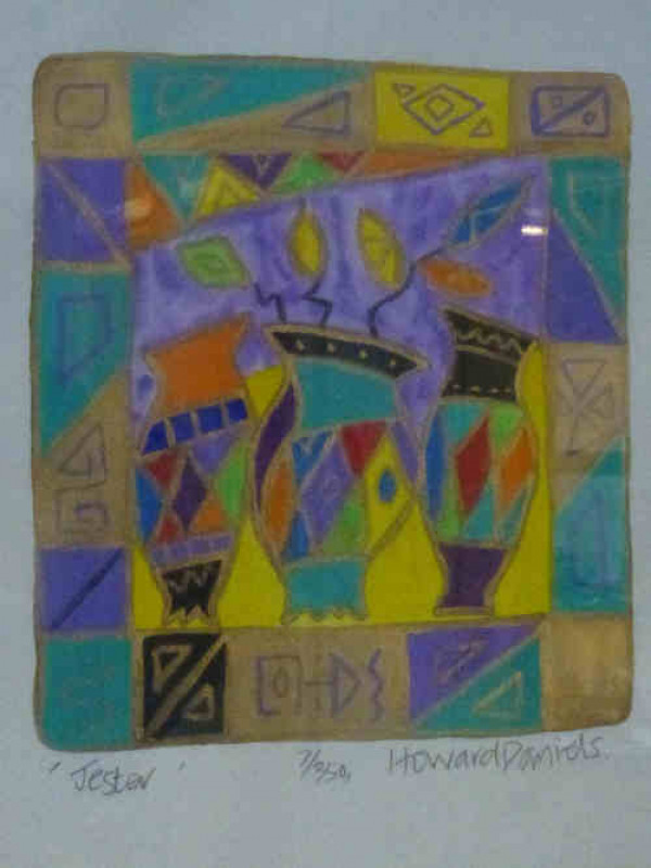 Limited Edition Silkscreen No.7/350 'Jester', by Howard Daniels